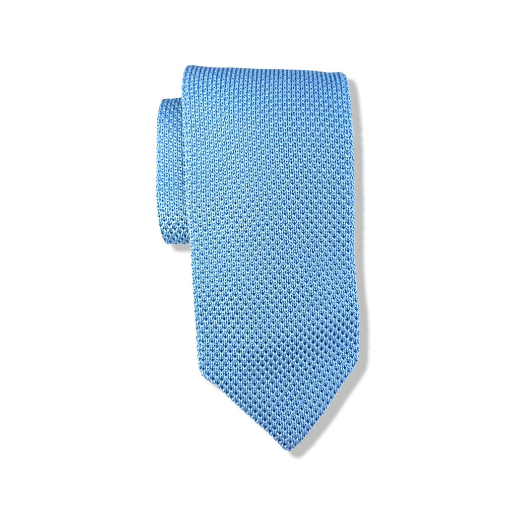 Light Blue Knit Tie